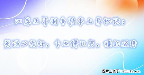 江苏五年制专转本上岸秘诀：英语必须好，专业得扎实，懂的坚持 - 综合信息 - 其他综合 - 南通分类信息 - 南通28生活网 nt.28life.net