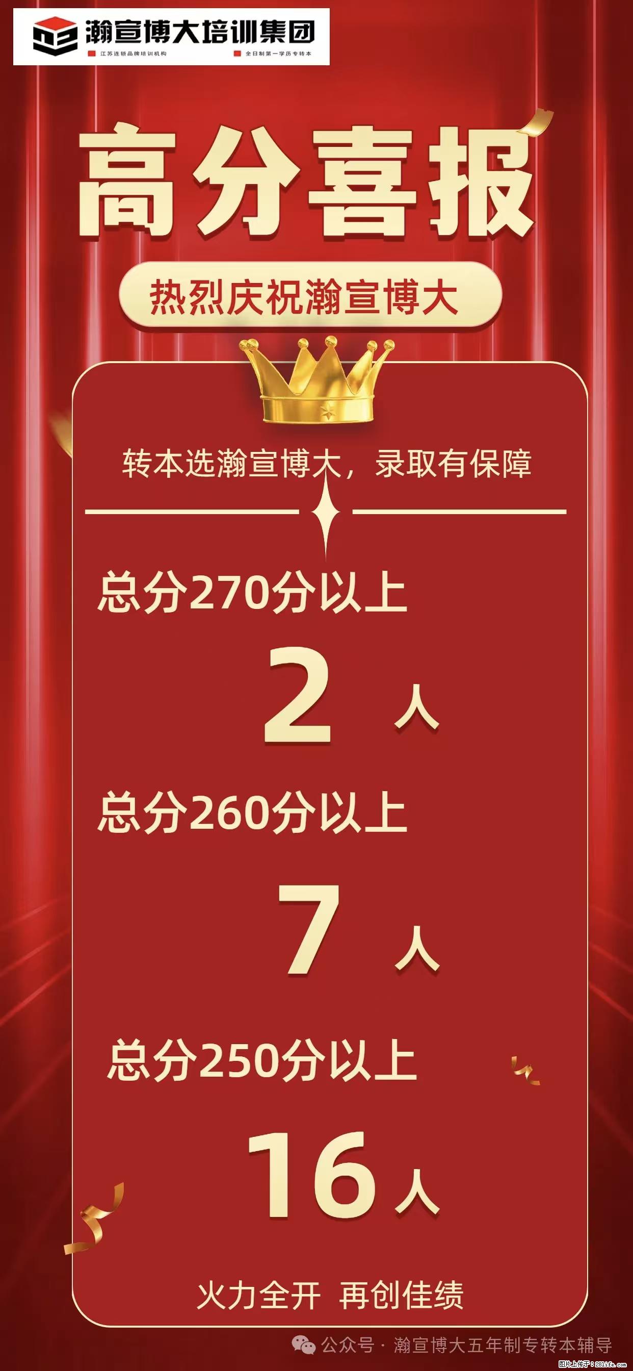 江苏瀚宣博大专转本期待更多同学加入我们共同书写转本的新篇章 - 网站推广 - 广告专区 - 南通分类信息 - 南通28生活网 nt.28life.net